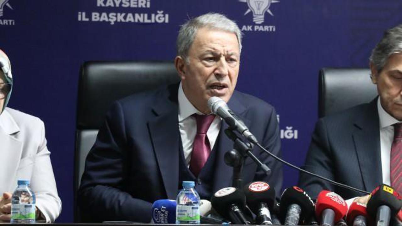 Hulusi Akar'dan PKK'nın feshiyle ilgili açıklama