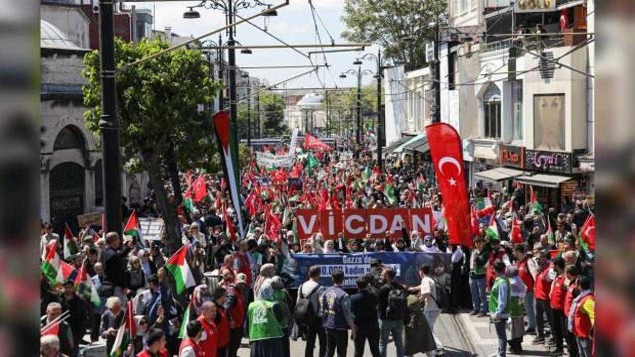 İstanbul Gazze için yürüdü
