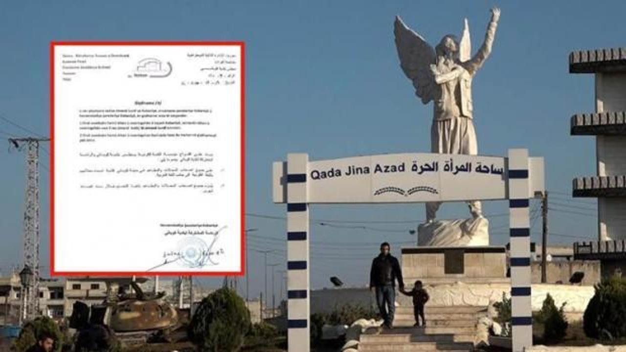 Ter&ouml;r &ouml;rg&uuml;t&uuml; PKK'dan esnafa "K&uuml;rt&ccedil;e tabela" dayatması