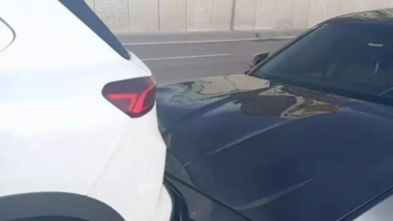 Togg ile BMW kaza yaptı! Sonuç sosyal medyayı salladı