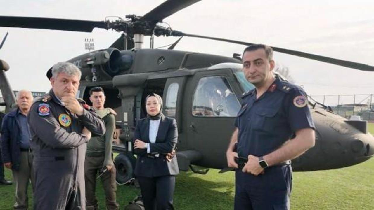 Türkiye’de bir ilk! Hakim keşfe helikopterle çıktı