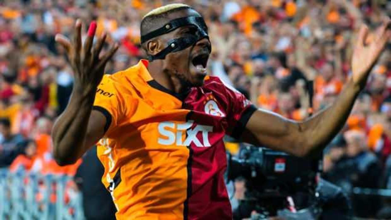Yine şov yaptı! Osimhen, Galatarasaray tarihine geçti