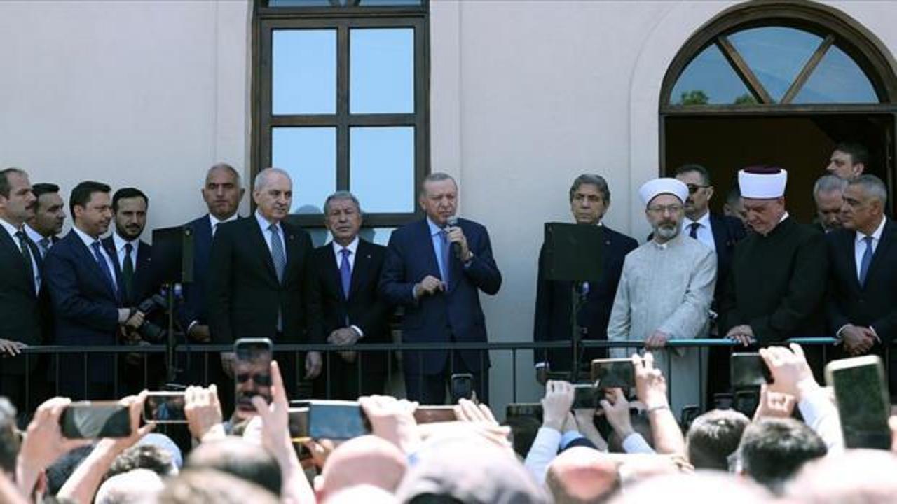 Başkan Erdoğan, İshak Ağa Camii a&ccedil;ılışına katıldı