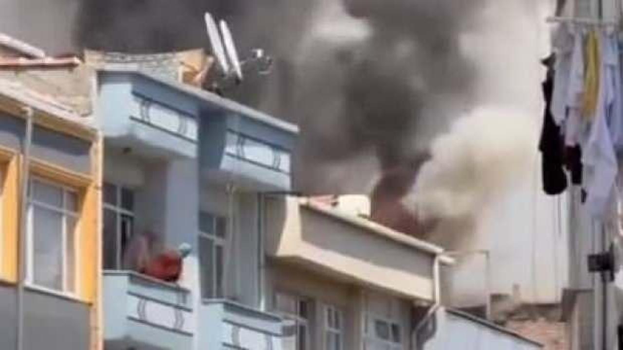 Bayrampaşa'da 5 katlı binada yangın!