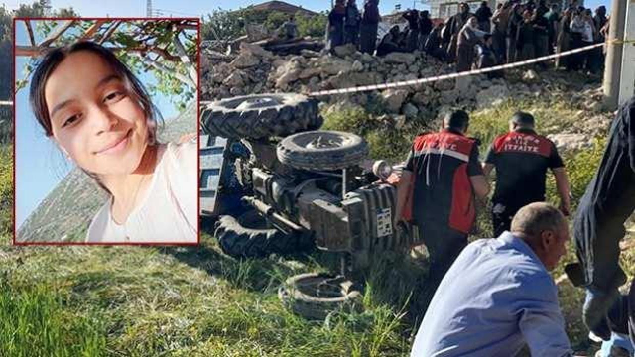 Burdur'da kahreden kaza: Devrilen traktördeki Edanur öldü!