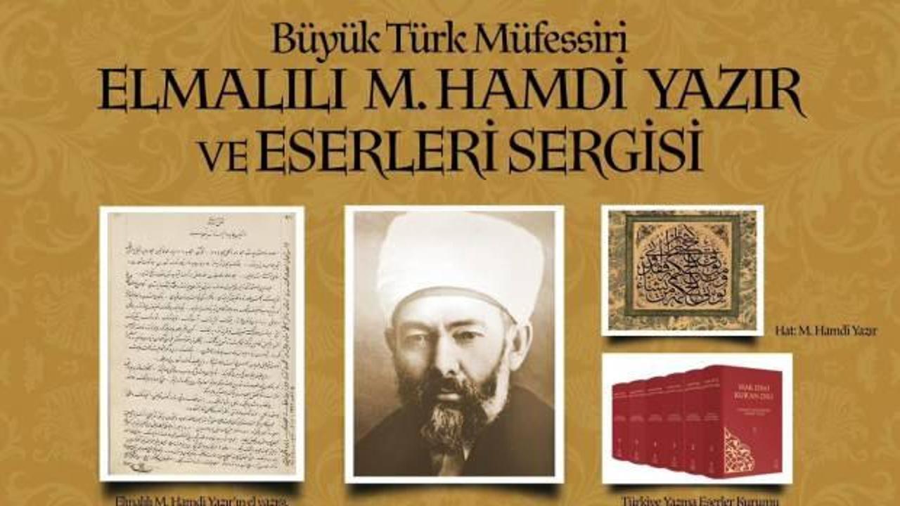 Süleymaniye'de Büyük Türk Müfessiri M. Hamdi Yazır ve eserleri sergisi düzenlenecek