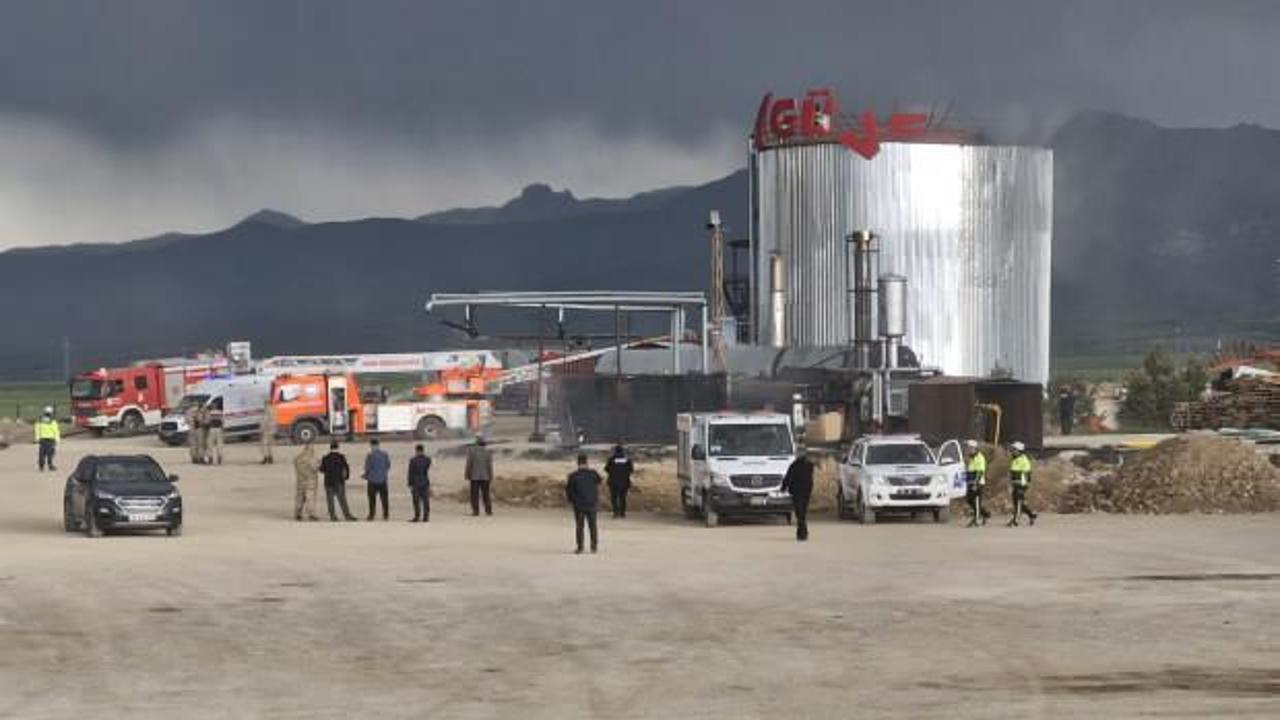 Erzurum'da asfalt &uuml;retim tesisinde patlama