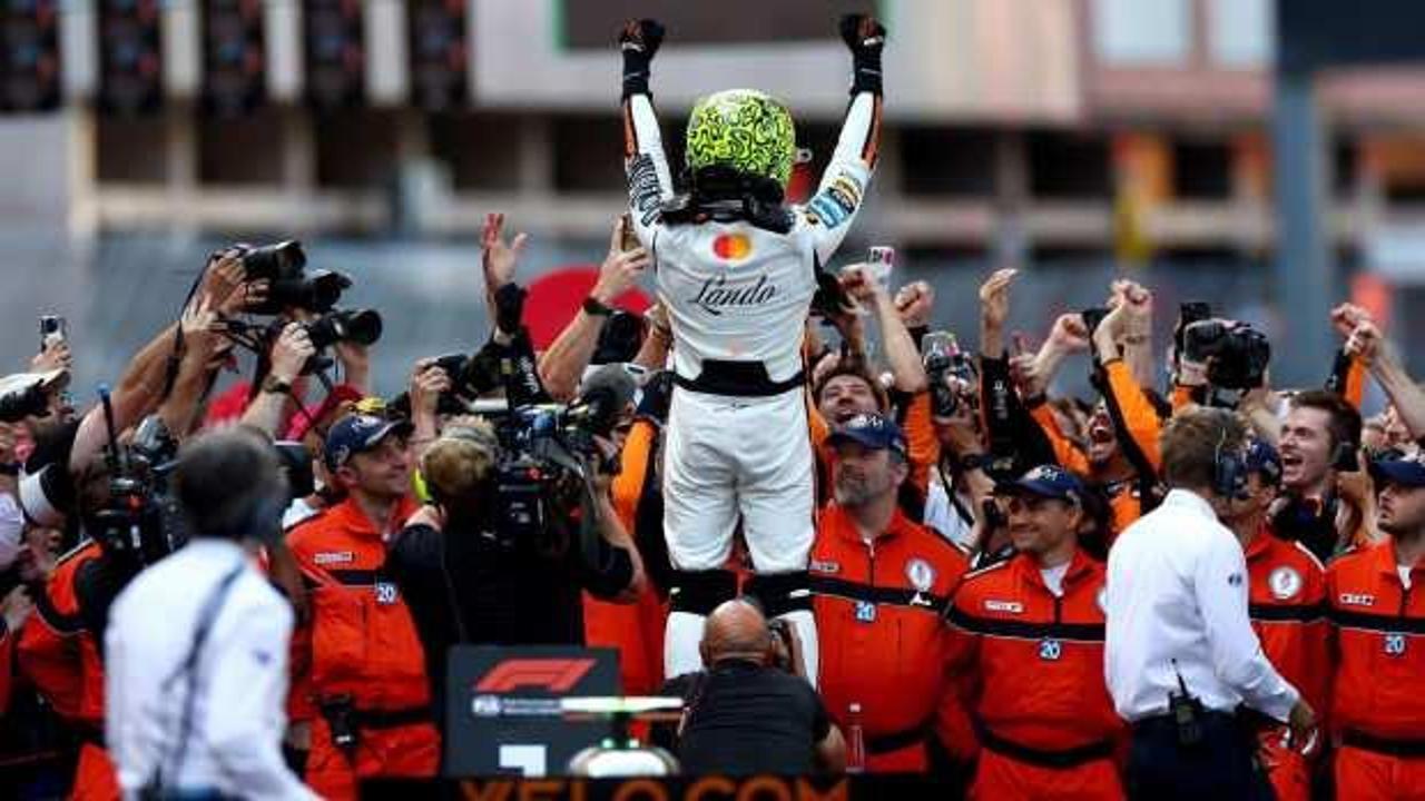 Formula 1'de Monako Grand Prix'sini Lando Norris kazandı