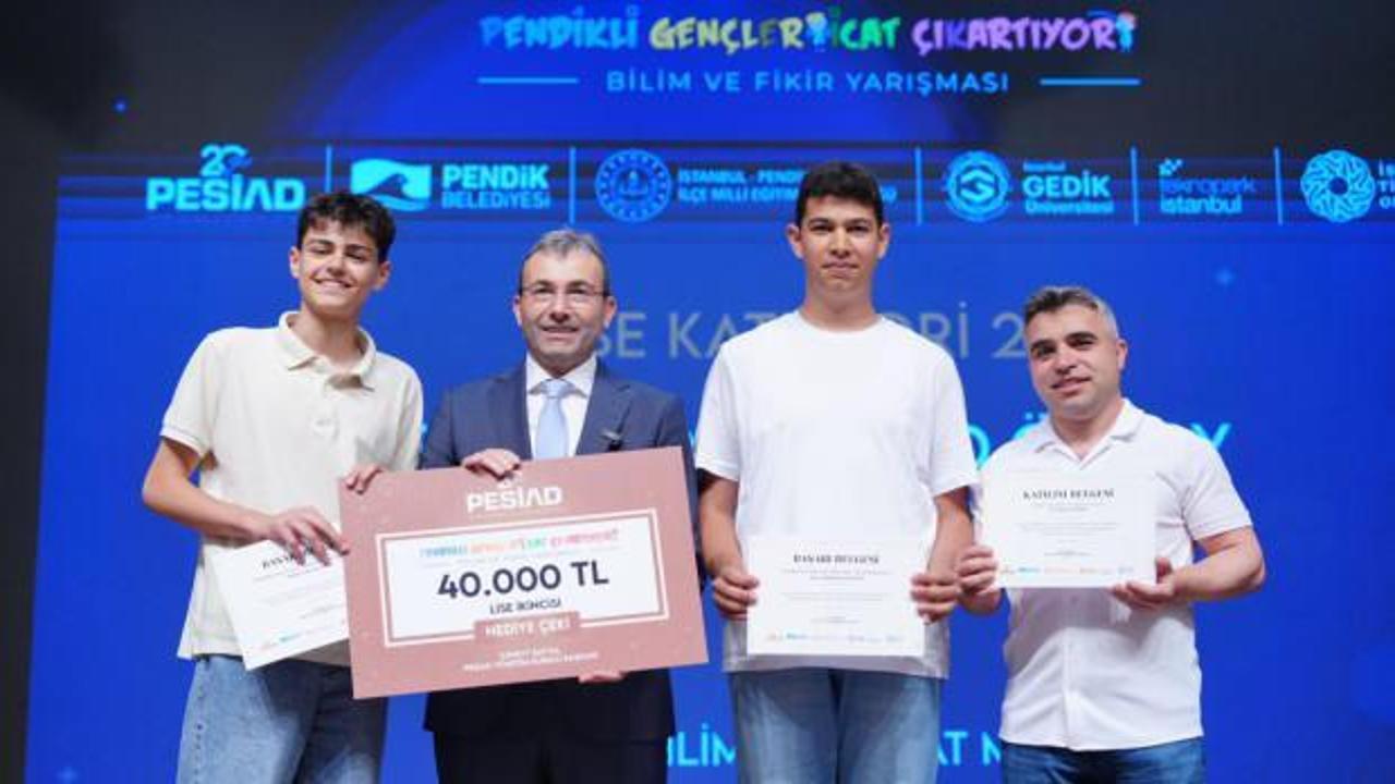 Pendikli gençler icatlarıyla yarıştı, ödüller sahiplerini buldu