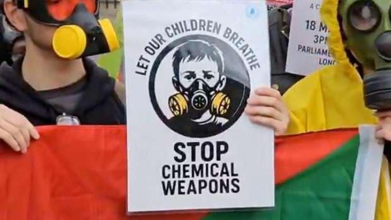 Sudan'da devam eden iç savaşta kimyasal silah kullanımı Londra’da protesto edildi