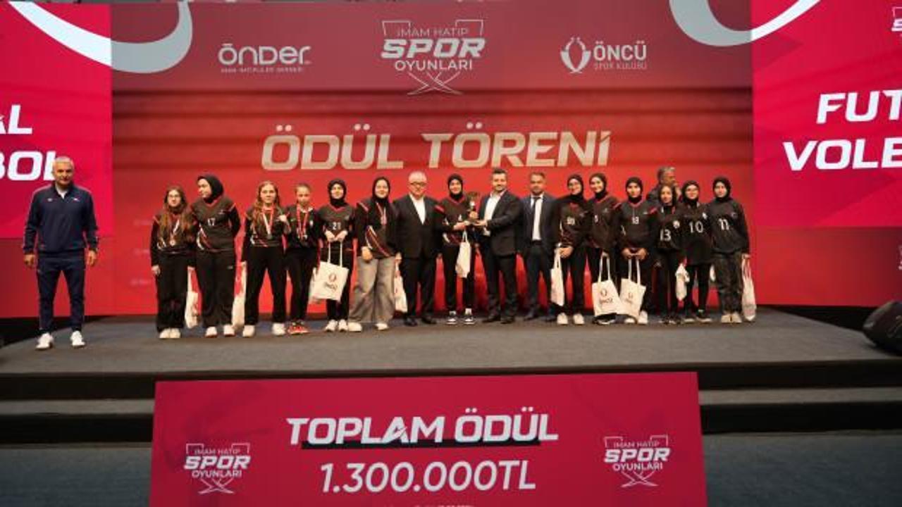 15. İmam Hatip Spor Oyunları'nda ödüller sahibini buldu
