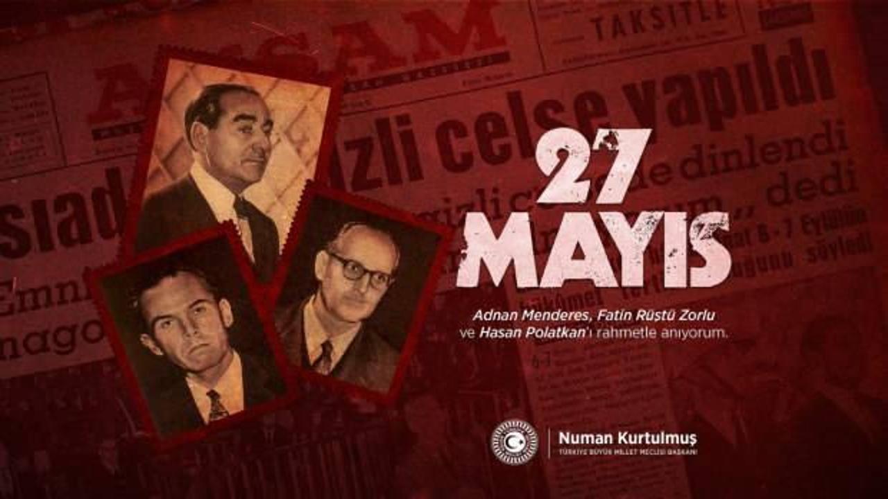 TBMM Başkanı Numan Kurtulmuş: 27 Mayıs tarihi bir ders niteliğinde