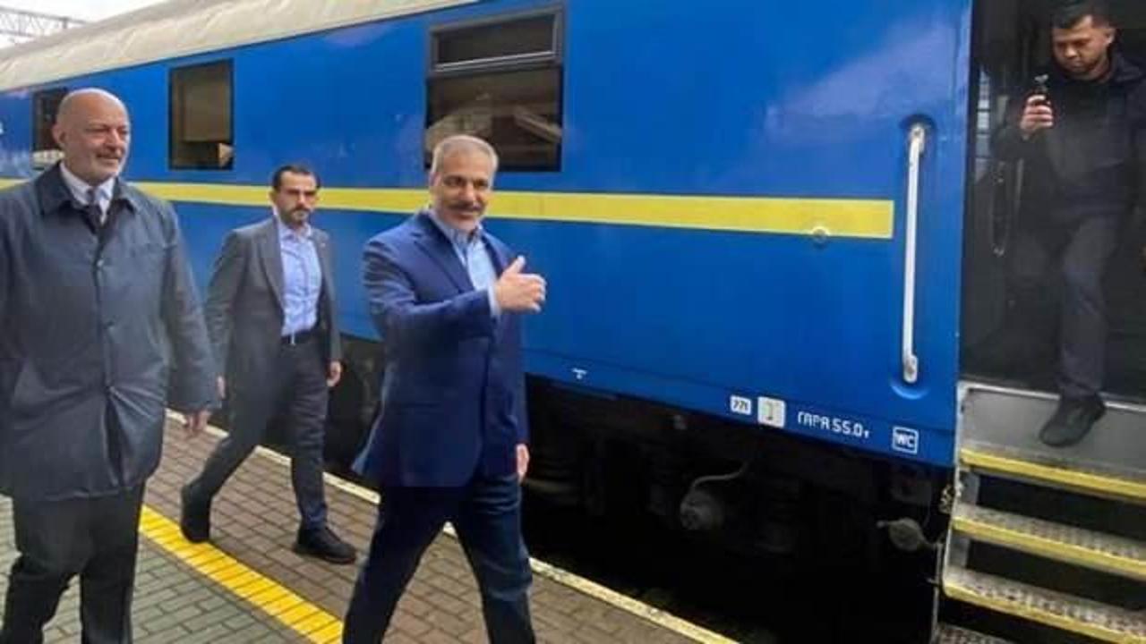 Bakan Fidan, Kiev'e gidiyor! Polonya'dan trenle hareket etti