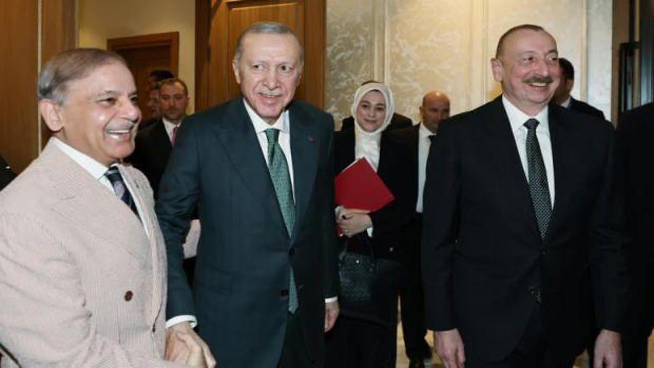 Bakü'de üçlü görüşme... Erdoğan, Aliyev ve Şerif bir arada!