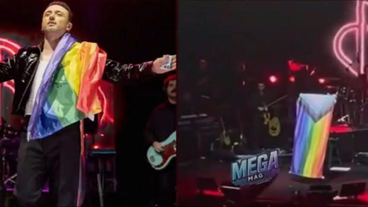 ODTÜ konserinde eşcinsellik propagandası! Matiz öğrencilere LGBT flaması salladı
