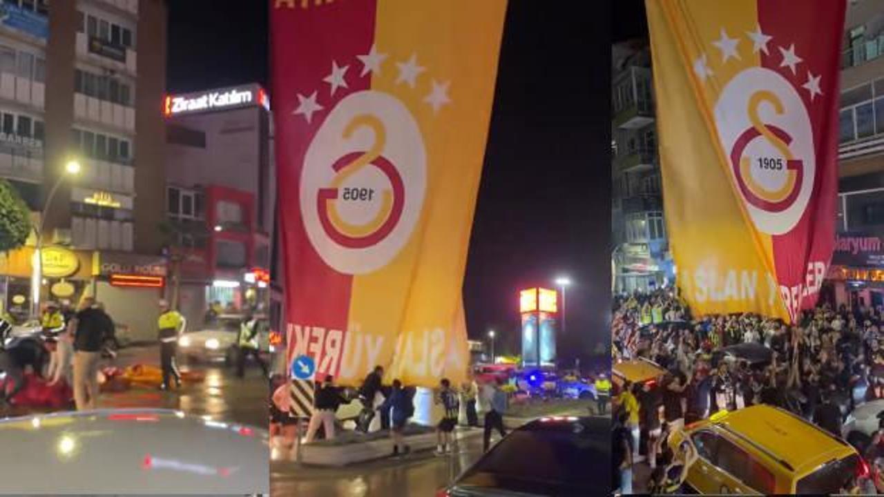 Galatasaray bayrağına saldırmışlardı: Polis holiganları yakaladı