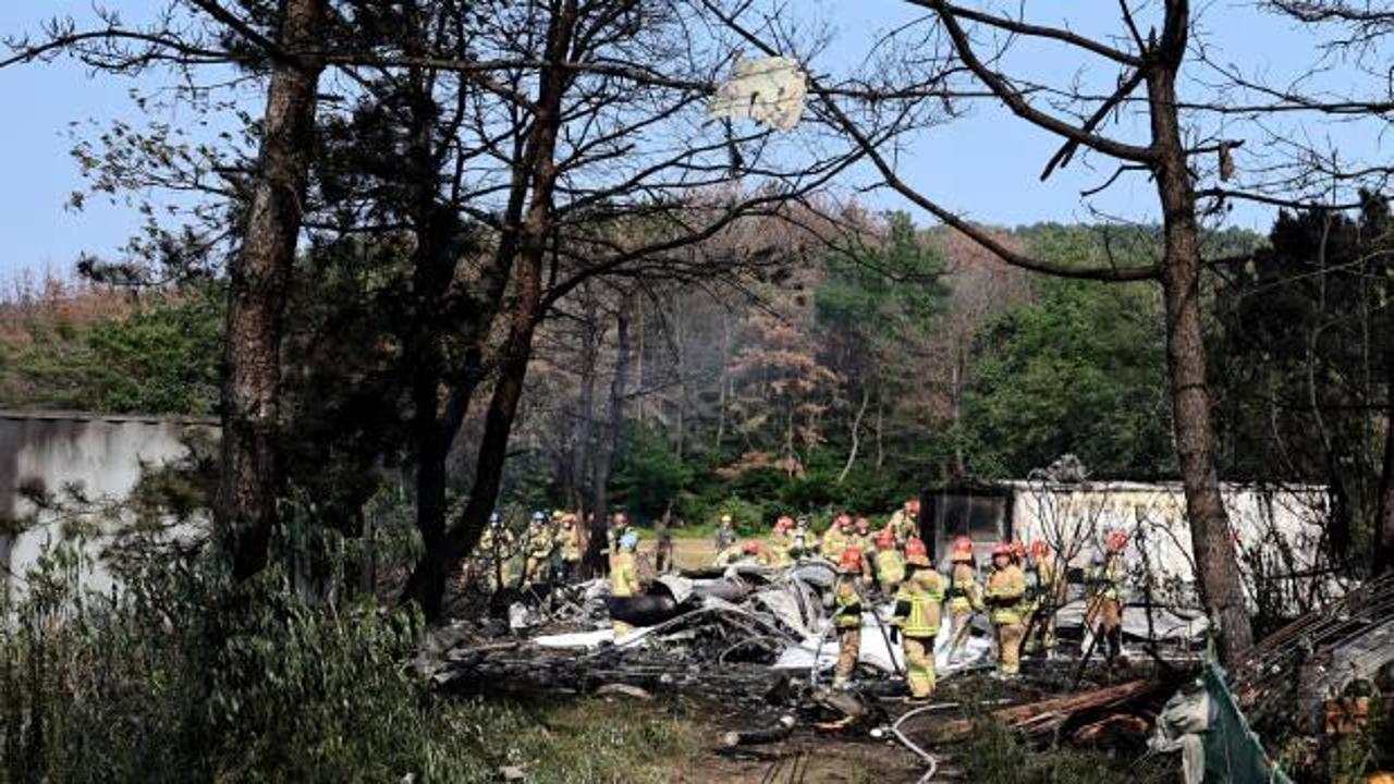 Güney Kore'de donanmaya ait uçak düştü
