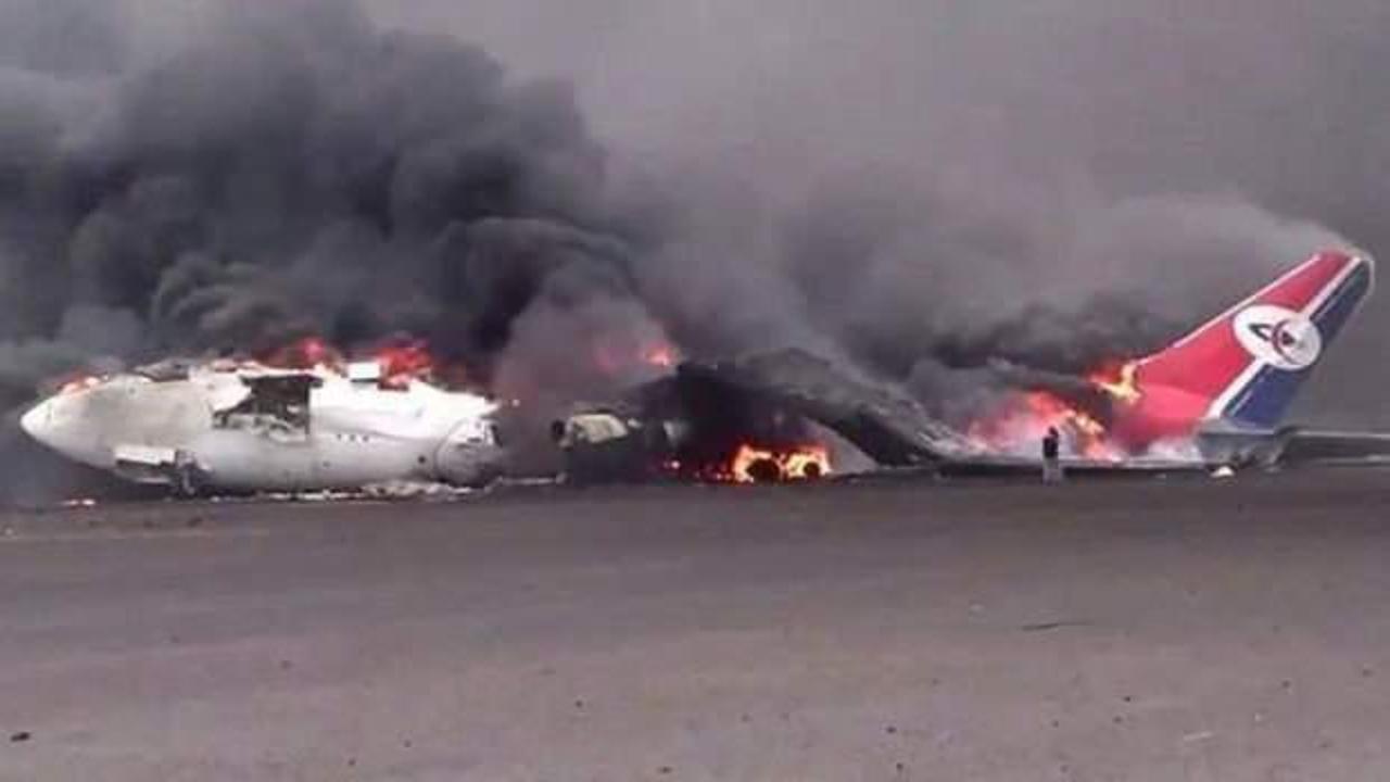 İsrail, Yemen'e ait son yolcu uçağını vurdu