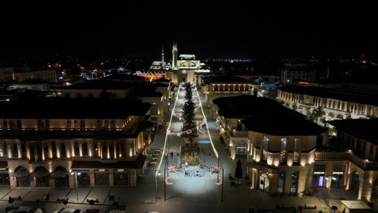 Konya şehir merkezi kurban bayramı öncesi ışıl ışıl oldu!