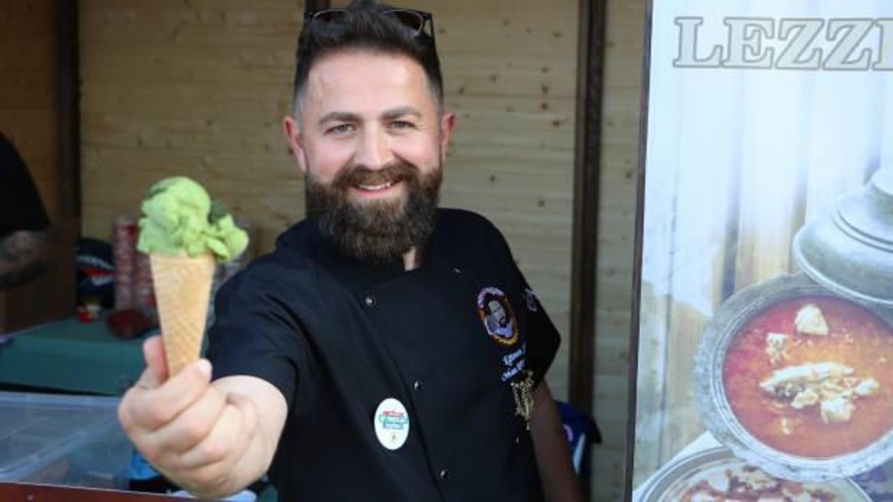 Ot Yemekleri Festivali başladı: Isırganlı dondurma ilgi odağı oldu