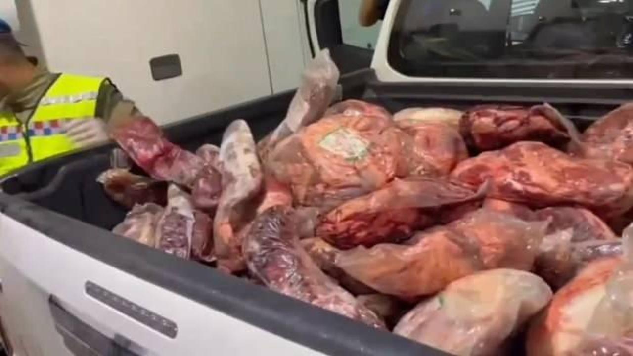 Şanlıurfa'da bir bu&ccedil;uk ton bozuk et ele ge&ccedil;irildi 