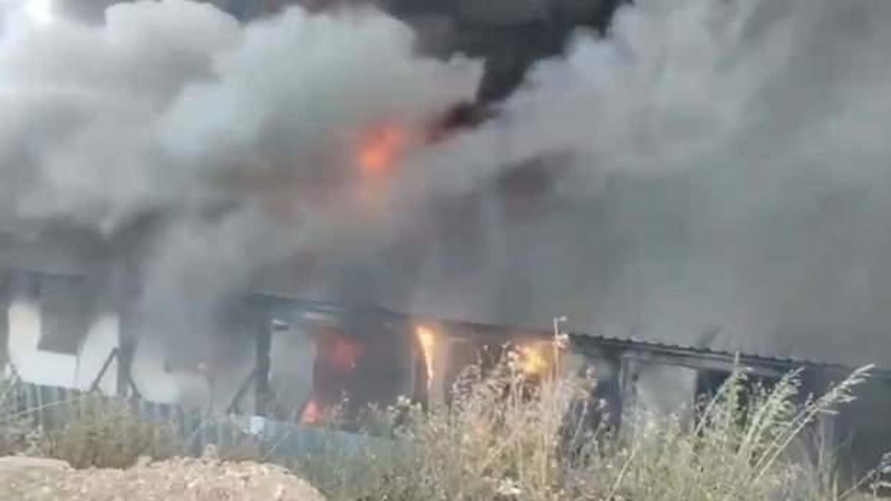 Bodrum'da korkutan yangın