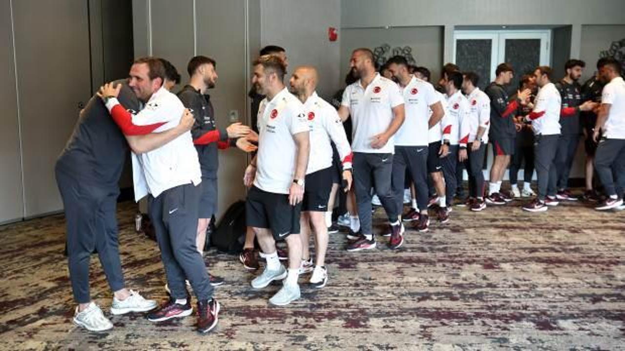 A Milli Takım'da bayramlaşma töreni yapıldı
