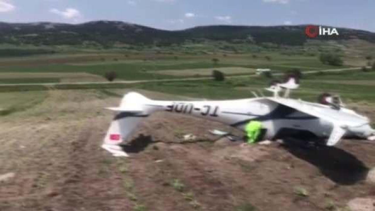 Bilecik'te eğitim uçağı kaza kırıma uğradı!