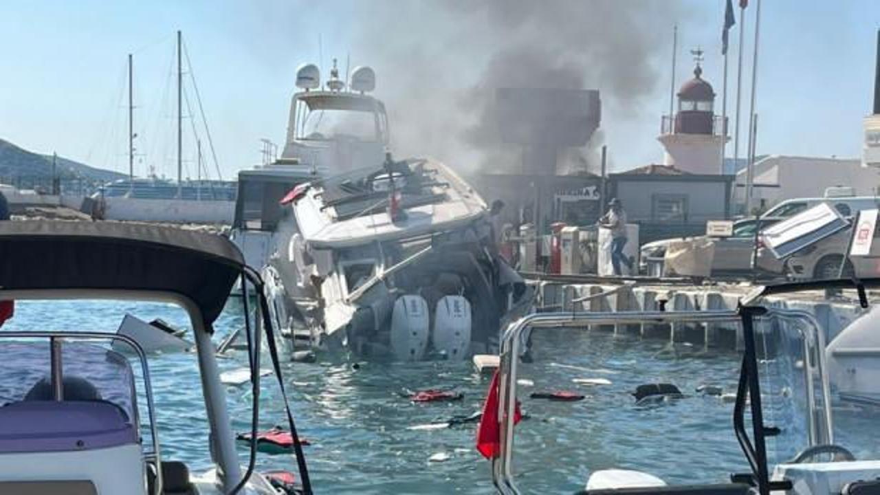 Bodrum'da teknede patlama: Yaralılar var