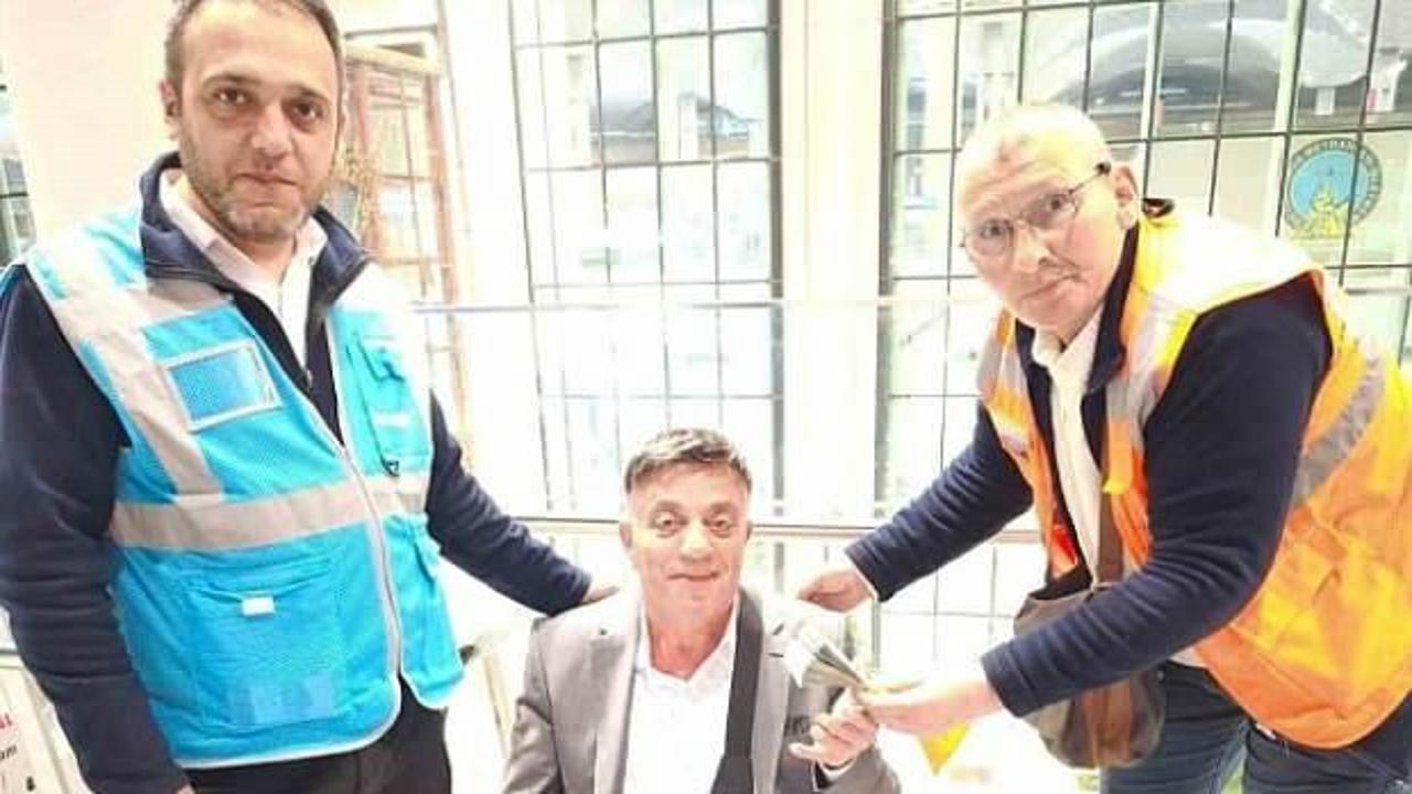 Havalimanında unutulan 10 bin dolar sahibine teslim edildi