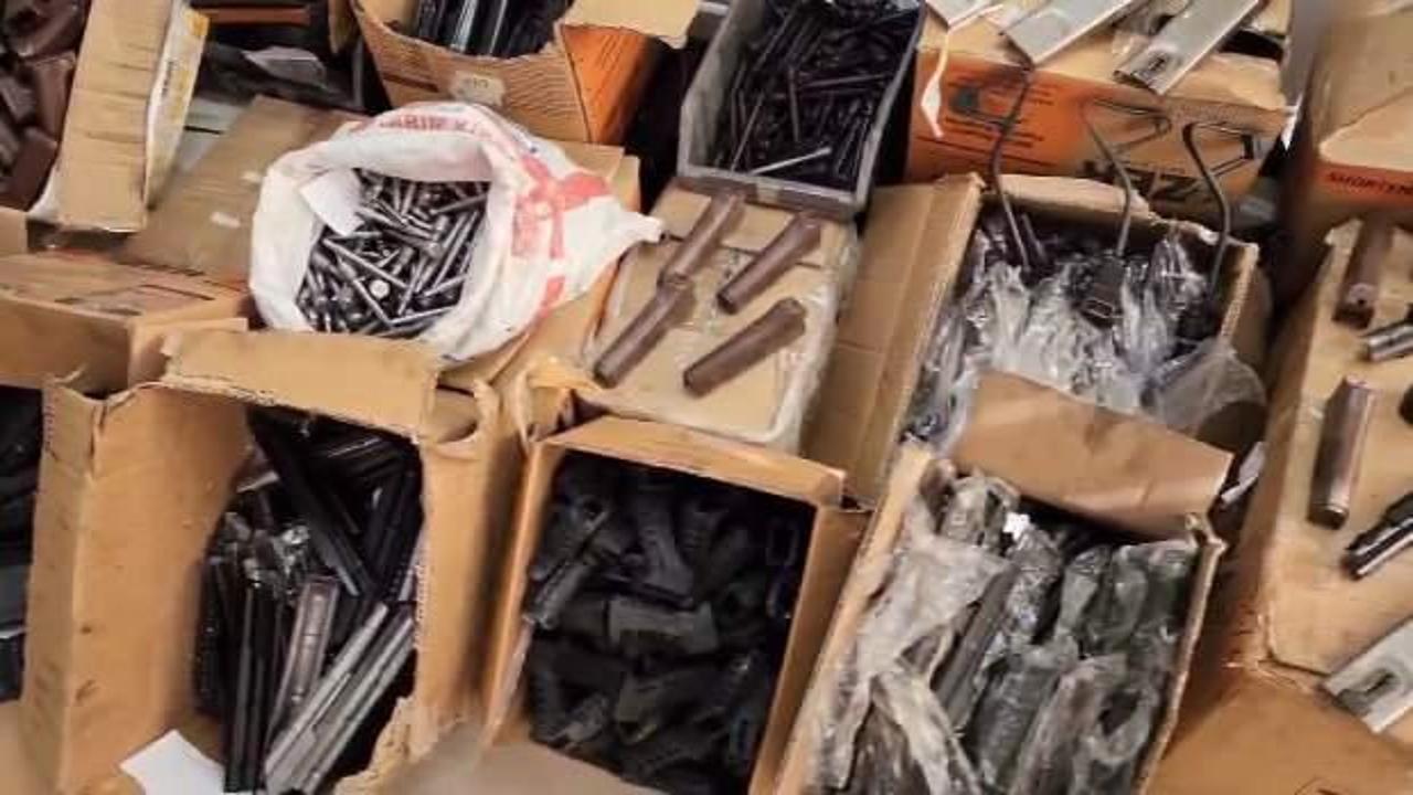 Kaçak silah parçası üretilen fabrikaya operasyon
