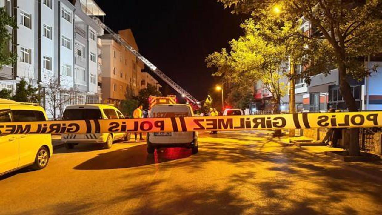 Polatlı'da 5 katlı binada yangın &ccedil;ıktı