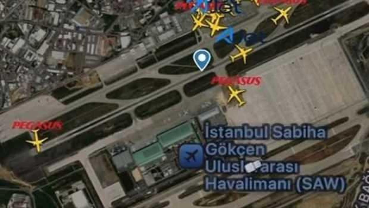 Sabiha Gökçen pistinde tavşan paniği! Telsize böyle yansıdı