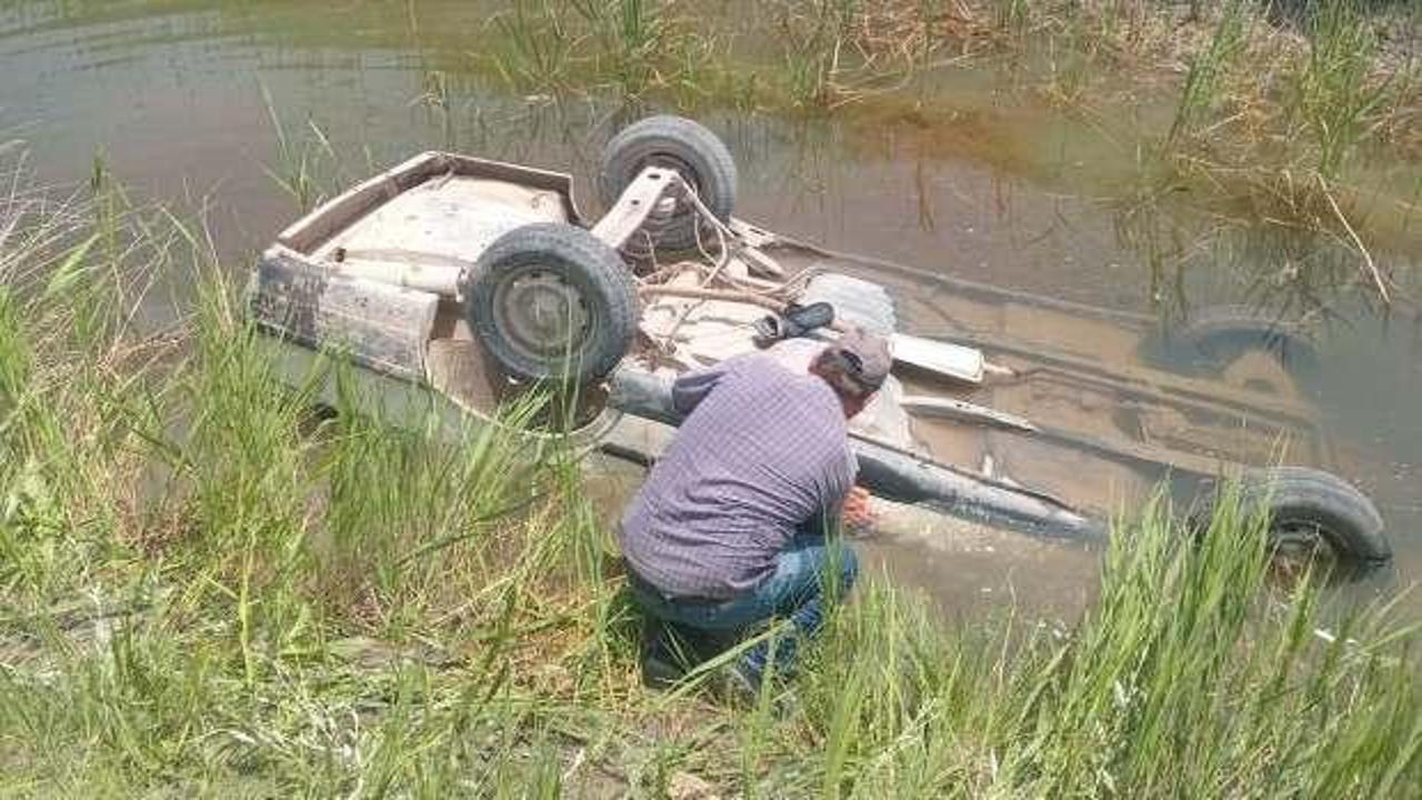 Satın aldığı kurbanlıkla evine dönerken kanala uçan otomobilinde yaşamını yitirdi