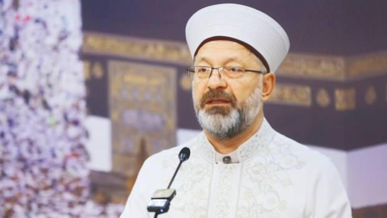 Diyanet İşleri Başkanı Erbaş’tan Arafat'ta  vakfe duası! 