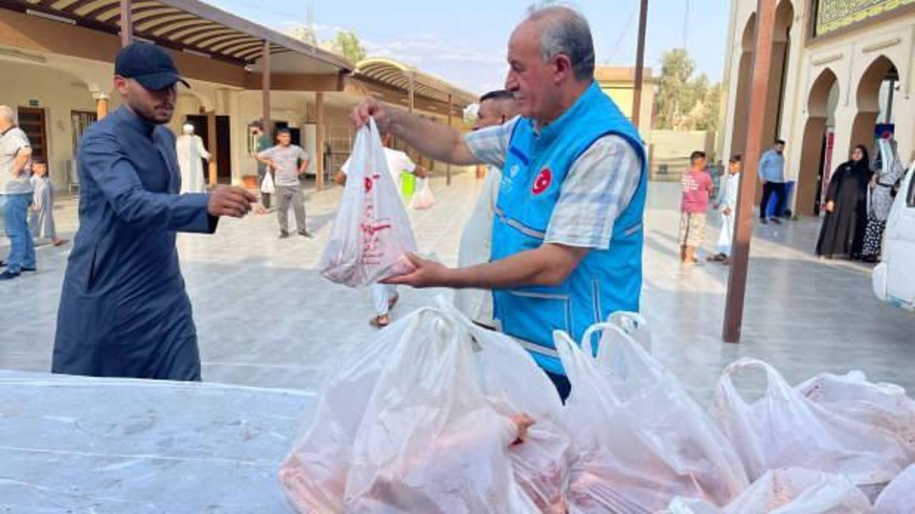 Türkiye Diyanet Vakfı, Kerkük'te 500 aileye kurban eti ulaştırdı