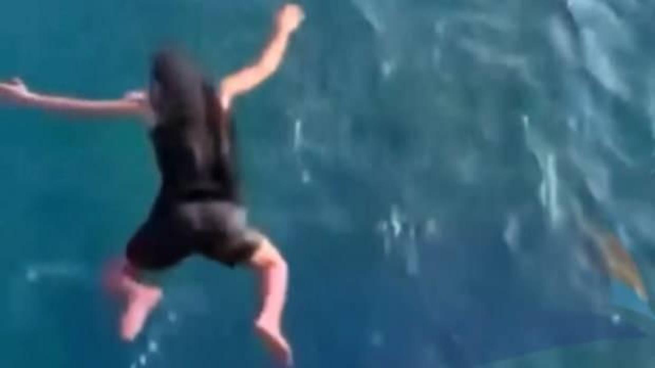 40 metrelik falezlerden atladı, ağır yaralandı