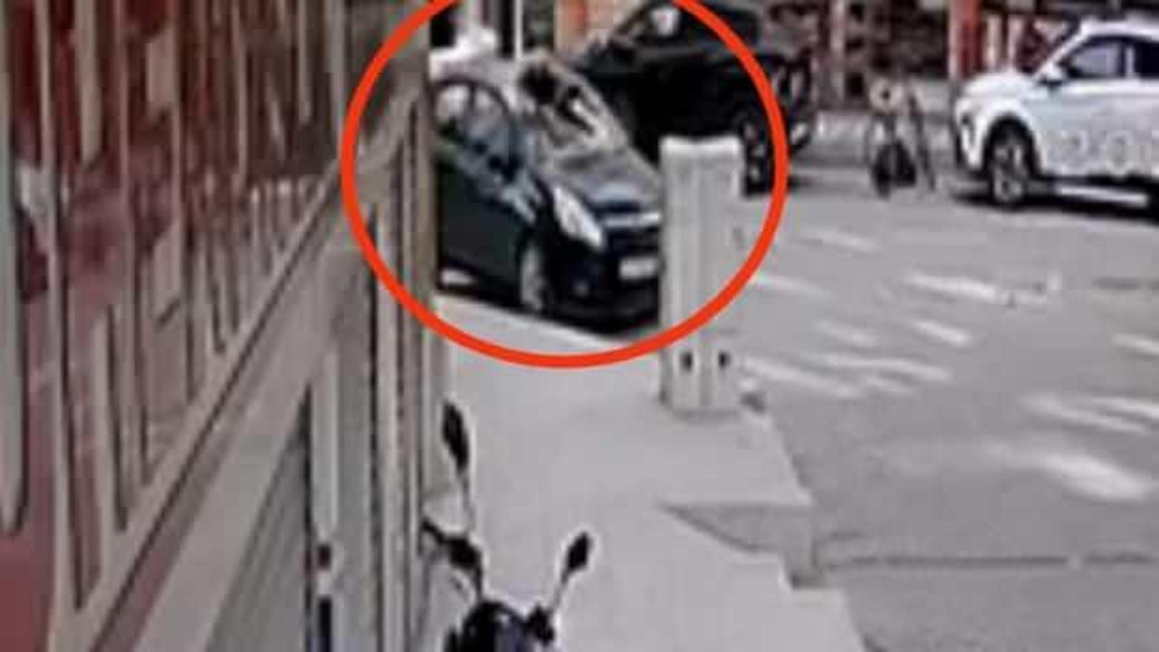 5. kattan düşen kız çocuğu kamerada! Mucize yaşandı