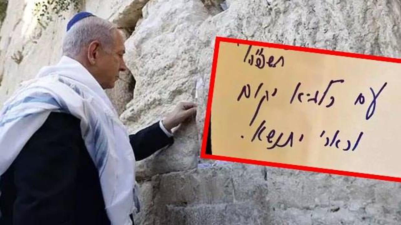Netanyahu, İran'ı vuracakları sinyalini dün Ağlama Duvarı'na bıraktığı notla vermiş