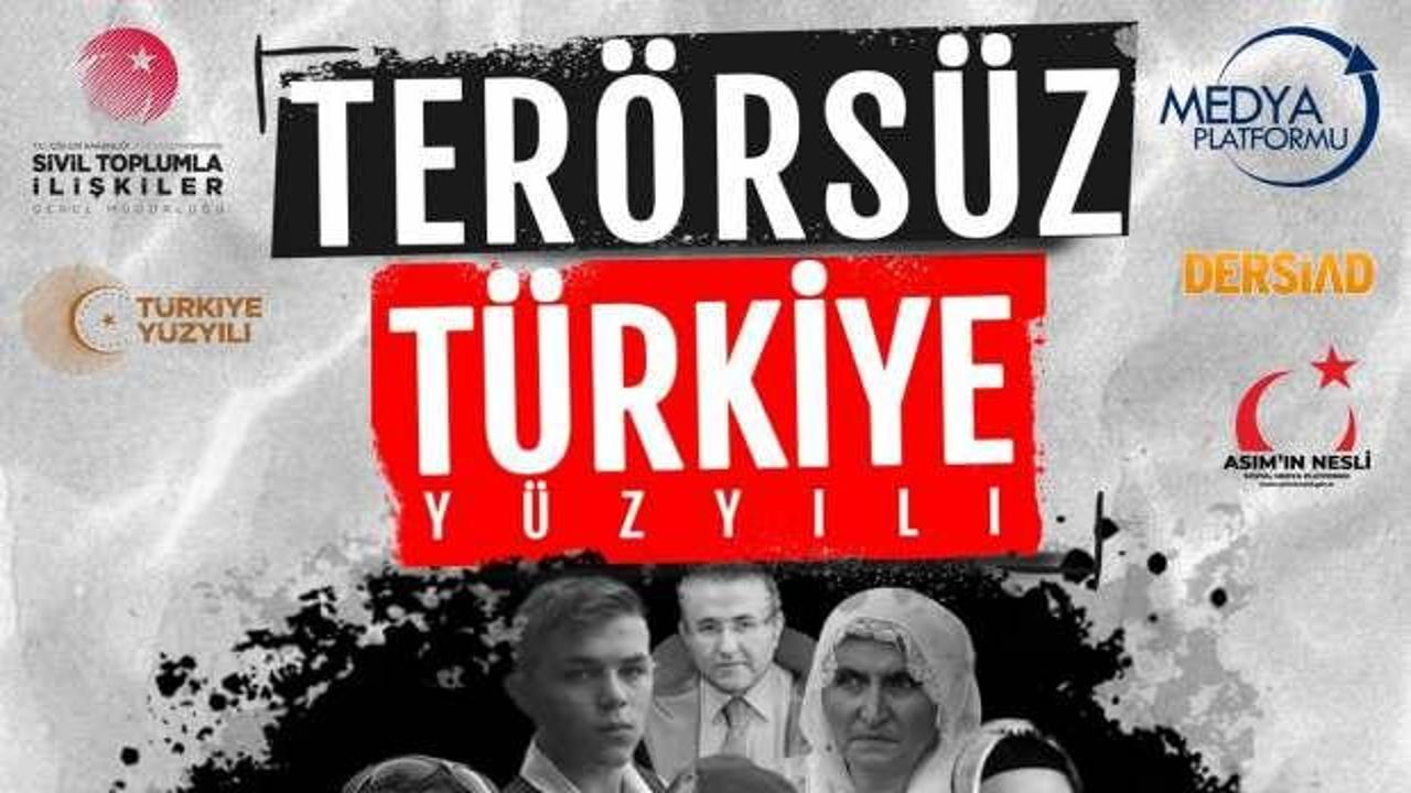 Uluslararası Terörsüz Türkiye Yüzyılı Kongresi başlıyor