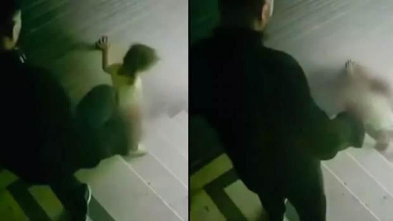 3 yaşındaki kızını merdivende tekmeleyerek düşürmüştü... Cani babanın ifadesi ortaya çıktı