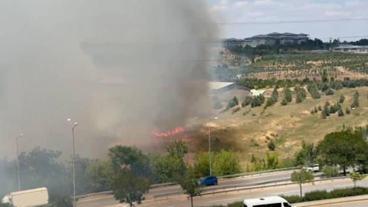 Ankara'daki AOÇ arazisinde yangın!