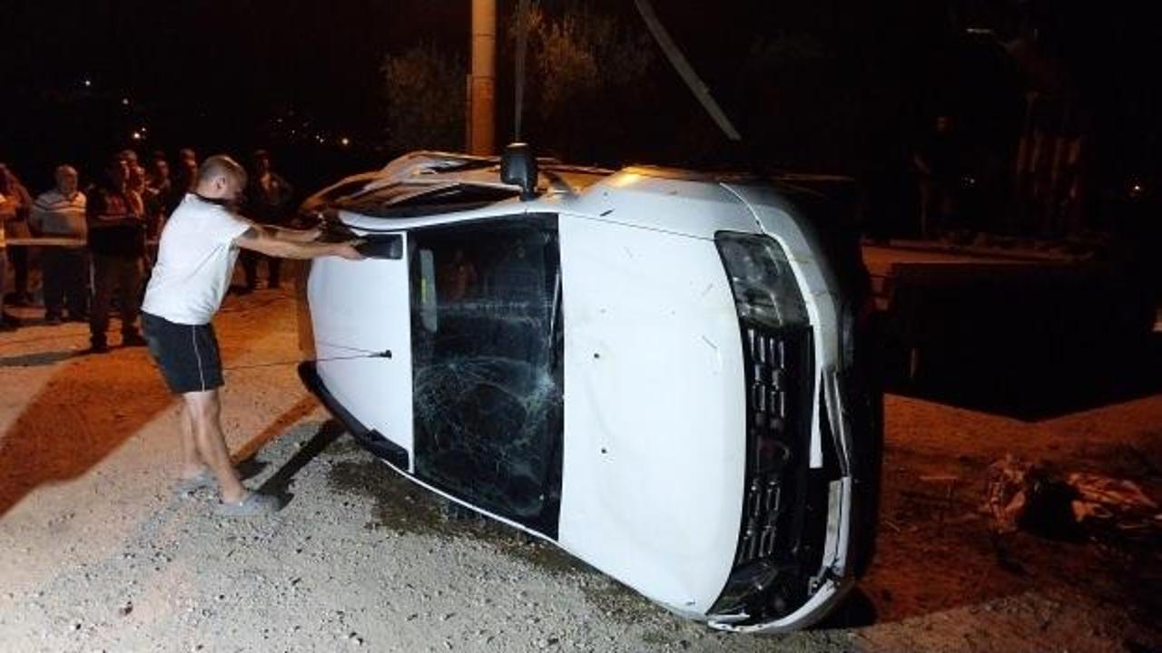 Antalya'da acı ölüm: Sulama kanalına düşen araçtan çıkamadılar!