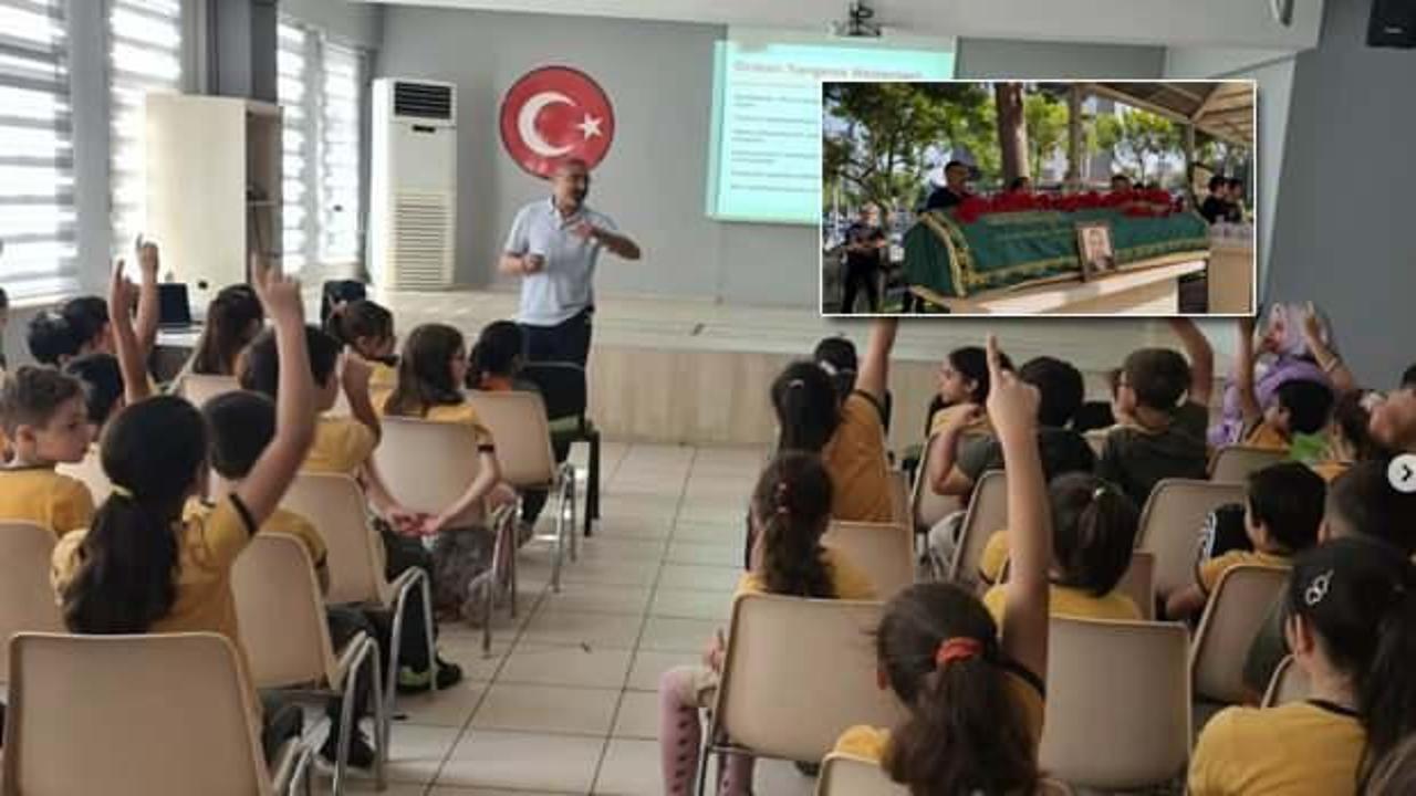 Karne günü görevi başında hayatını kaybetti! Okul yasa boğuldu