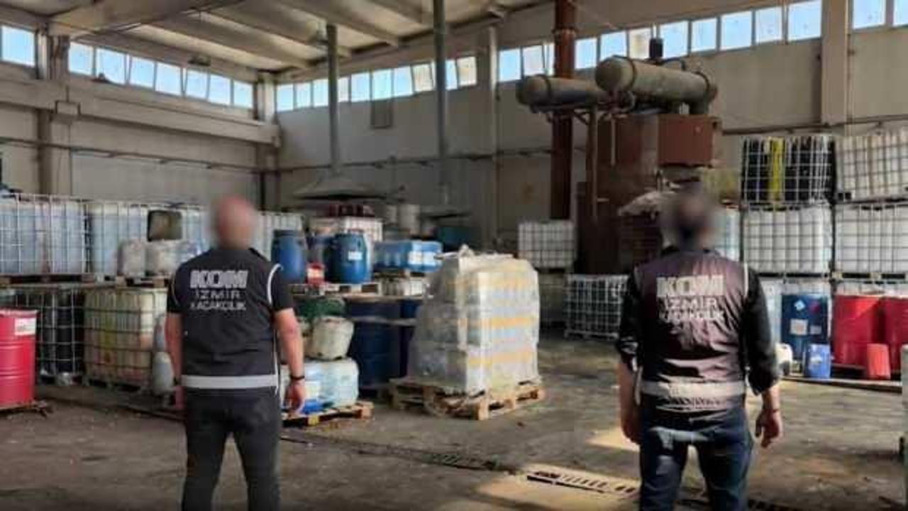 İzmir'de 613 ton kaçak akaryakıt ele geçirildi! Piyasa değeri 30 milyon TL 