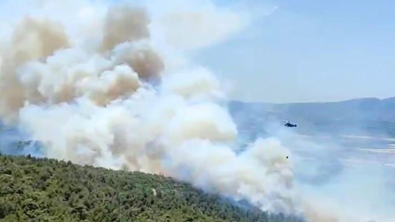 Manisa Kırıkağaç’ta alevler yeniden yükseldi