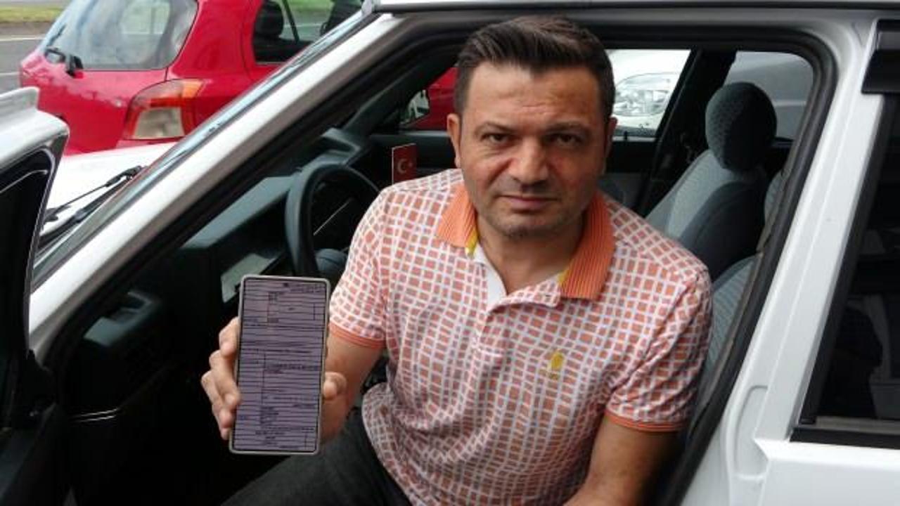 Park halindeki araca 2 bin 167 TL trafik cezası geldi