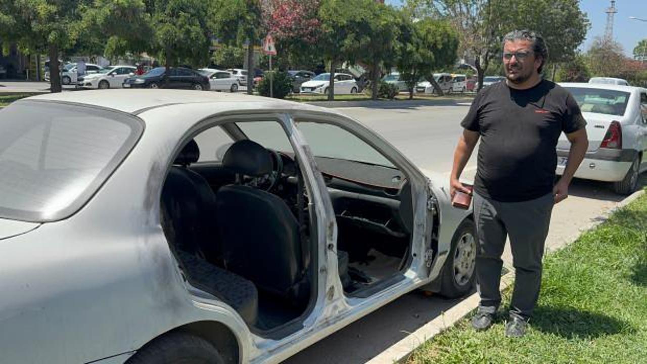 Şaka gibi hırsızlık... Otomobilin 2 kapısını birden çaldılar! Sahibi bile inanmadı