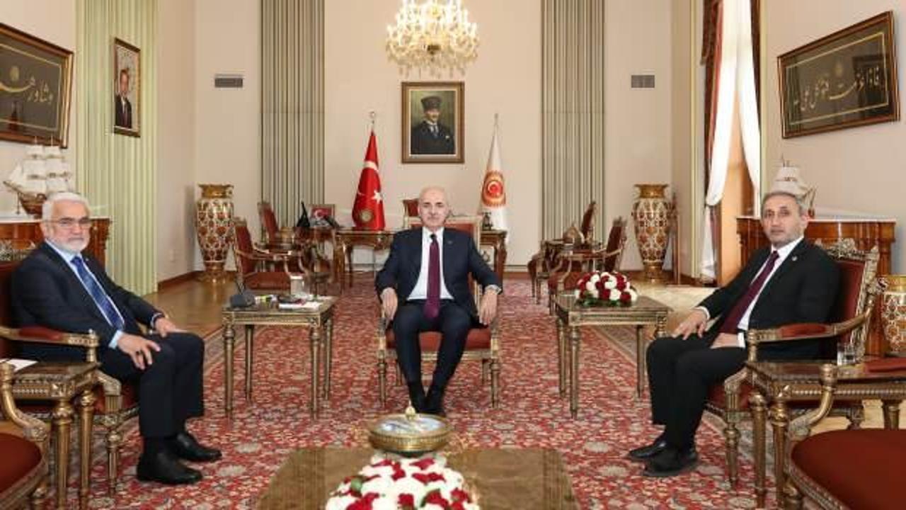 TBMM Başkanı Kurtulmuş, HÜDA PAR Genel Başkanı Yapıcıoğlu'nu kabul etti