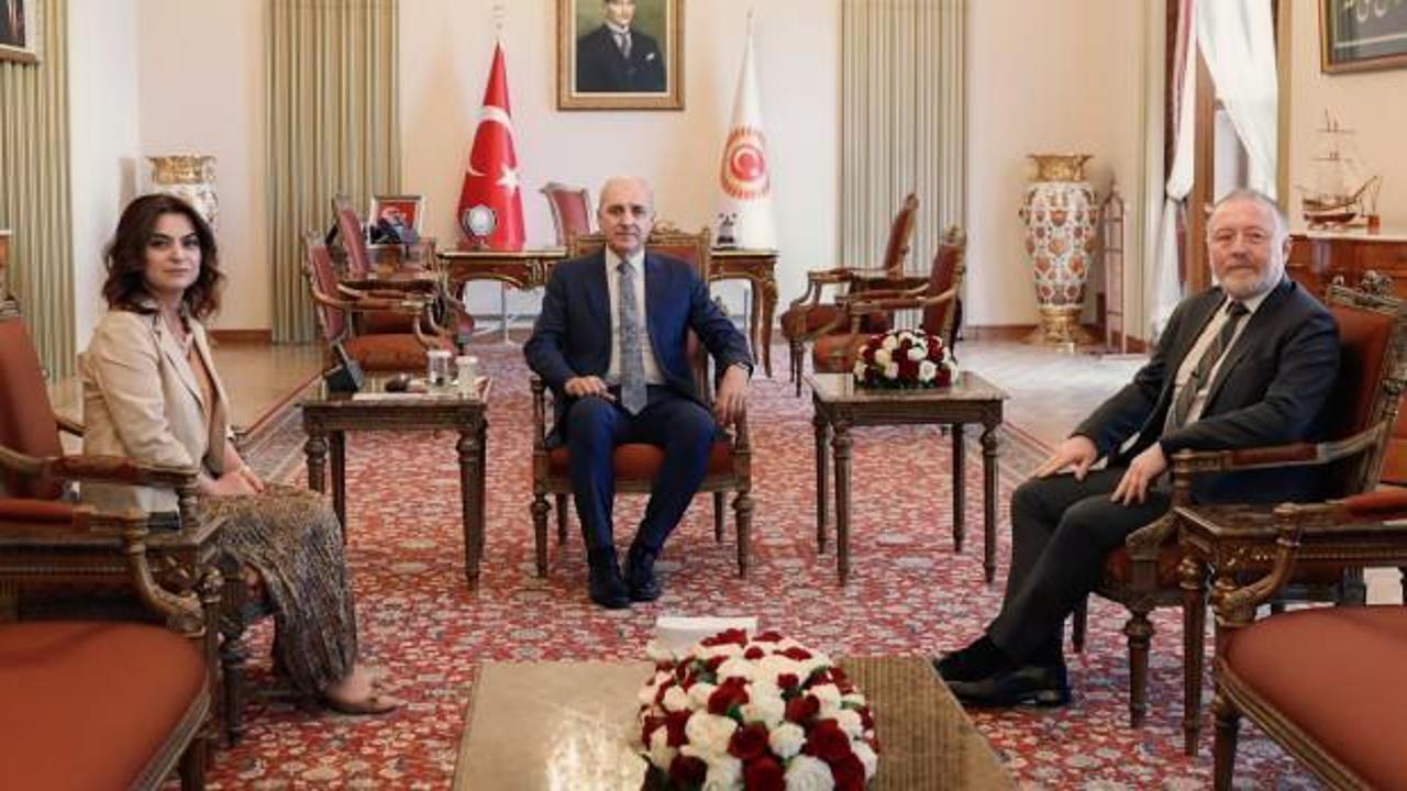 TBMM Başkanı Numan Kurtulmuş, DEM Parti'li Temelli ve Koçyiğit'i kabul etti